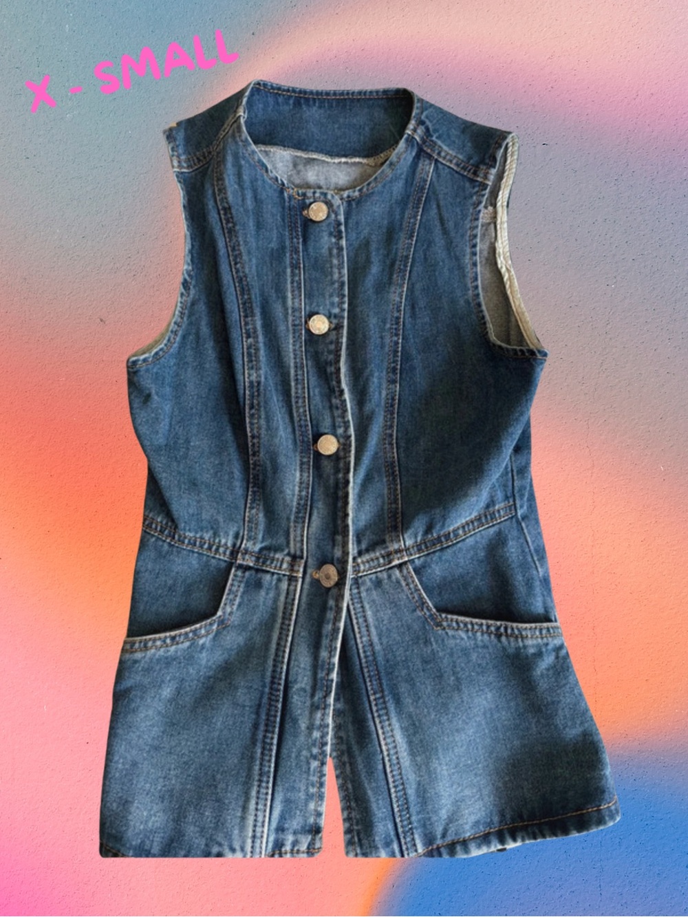Womens Denim vest - XS